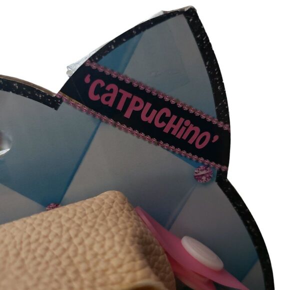 Purse Pets Treat Yo Self Catpuchino Interactive Pet Toy Crossbody Bag Lights - Picture 3 of 4